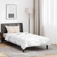 VidaXL Zomer dekbed met kussen 2 pcs wit microvezel - thumbnail
