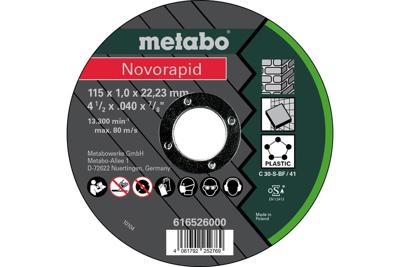 Metabo 616526000 Doorslijpschijf 115 mm 25 stuk(s) Blik