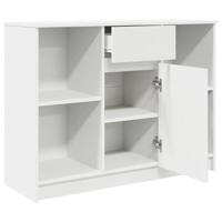 Dressoir met lade 101x35x76 cm spaanplaat wit - thumbnail