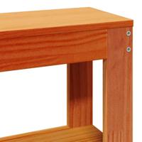 Bedframe zonder matras massief grenenhout wasbruin 135x190 cm - thumbnail