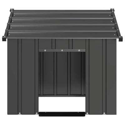 VidaXL Hondenhok met dak 85x107x81 cm gegalvaniseerd staal VidaXL Hondenhok met dak 85x107x81 cm gegalvaniseerd staal