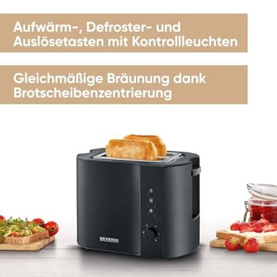 Severin at9552 broodrooster zwart