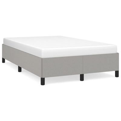 Bedframe zonder matras 120x190 cm stof lichtgrijs