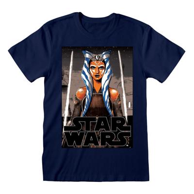T-Shirt met Korte Mouwen Star Wars White Blades Blauw Unisex - Maat: M