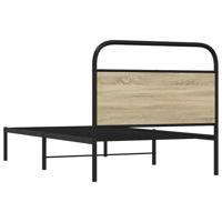 Bedframe zonder matras bewerkt hout sonoma eikenkleur 107x203cm - thumbnail