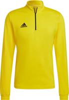 adidas Entrada 22 Trainingstrui 1/4-Zip Geel Zwart - thumbnail