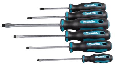 Makita E-10512 Schroevendraaierset 6-delig SL4 / SL5,5 / SL6,5 / SL8 / PZ1 / PZ2