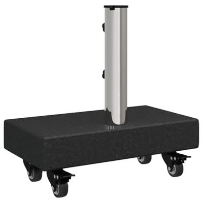 VidaXL Parasolvoet zwart 45 x 25 x 45 cm graniet