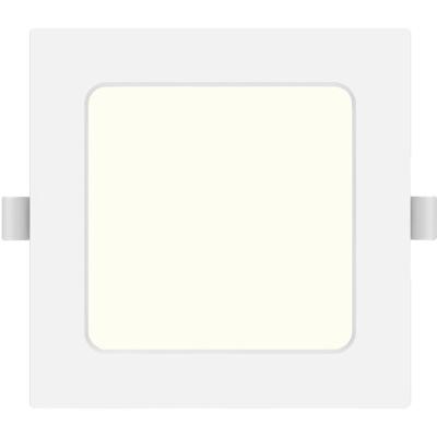 LED Downlight Pro Vierkant 6W - Natuurlijk Wit 4000K - Inbouw - Mat Wit Kunststof