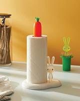 Alessi Bunny & Carrot Keukenrolhouder kunststof wit - thumbnail