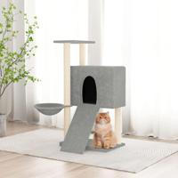 VidaXL Kattenmeubel met sisal krabpalen 96 cm lichtgrijs - thumbnail