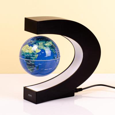 Levitating Globe C-shaped - Zwevende Wereldbol - ø 8,5 cm