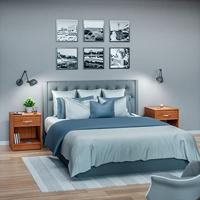 Nachtkastje met Lade in Donkerbruin - thumbnail