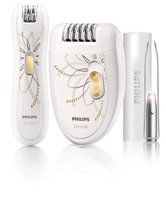 Philips Depilación de Edición Limitada HP6540 - Depiladora (120-240V) Acero inoxidable. Color Blanco