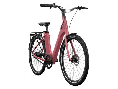 CRIVIT Urban elektrische fiets 3.0 Y riemaandrijving (Berry Blush)