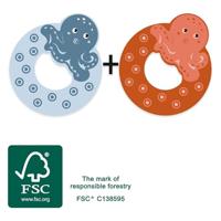 Small Foot - houten dieren kinderletter - o - thumbnail