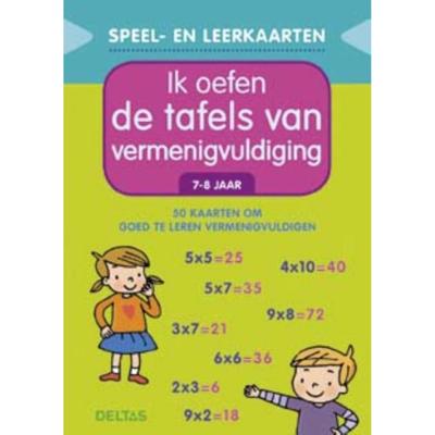 Deltas Speel- en leerkaarten - ik oefen de tafels van vermenigvuldi