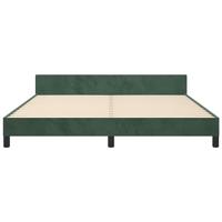 Bedframe zonder matras 160x200 cm fluweel donkergroen - thumbnail