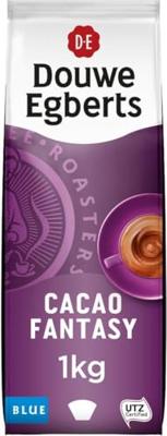 Douwe Egberts Cacao Fantasy Blue cacaopoeder voor automaten, pak van 1 kilo