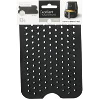 Airfryer mat siliconen 21x13cm zwart - thumbnail