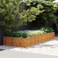 Plantenbak verhoogd 291x100x36 cm cortenstaal - thumbnail