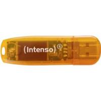Intenso Rainbow Line USB-stick 64 GB Oranje (transparant) 3502490 USB-A 2.0 - thumbnail