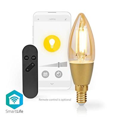 Nedis SmartLife LED Filamentlamp | Wi-Fi | E14 | 470 lm | 4.9 W | 1 stuks - WIFILRF10C37 WIFILRF10C37