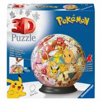 Ravensburger 3d puzzelbal pokémon karakters, 54st. - thumbnail