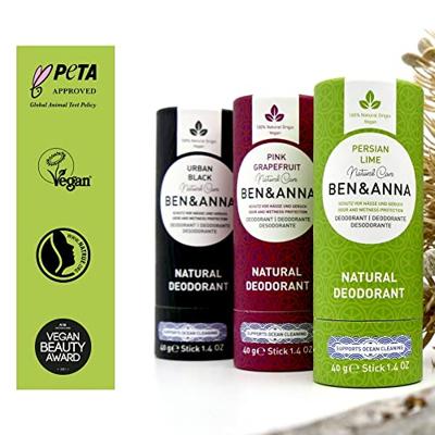 Ben & Anna Deodorant in papiertube - persian lime - 40 gram - thumbnail