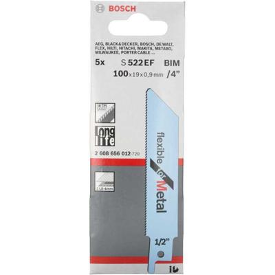 Bosch Accessoires Reciprozaagblad S 522 EF Flexible for Metal 5st - 2608656012
