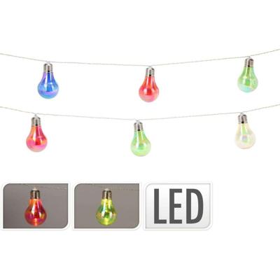 Basic Led feestverlichting 10 lampjes multicolor