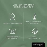 Schlafgut Schlafgut Soft Contact Jersey Flanel Hoeslaken M - 120x200 - 130x200 665 Green Mid - thumbnail