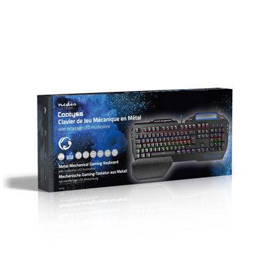 Nedis Bedraad Gaming Toetsenbord | Frans | 1 stuks - GKBD400BKFR GKBD400BKFR - thumbnail