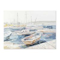 Schilderij DKD Home Decor Barco Mediterrane (120 x 3,8 x 90 cm) - thumbnail