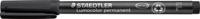 Viltstift staedtler ohp lumo f 318 perm zwart - thumbnail