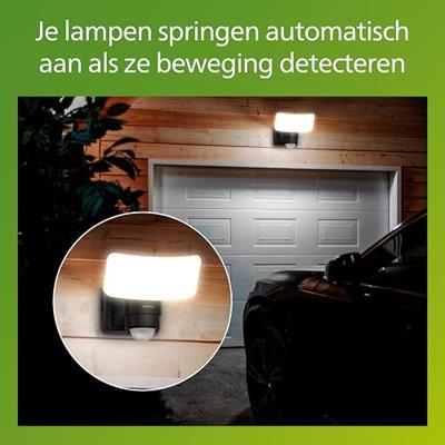 Philips LED Tylus 929004632401 Wandlamp op zonne-energie met bewegingsmelder LED 6 W Zwart