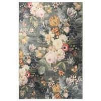 Tapeso Vloerkleed bloemen wasbaar - Moderna multi - 140x200 cm - thumbnail