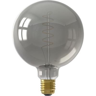 LED volglas Flex Filament Globelamp 220-240V 4W 136lm E27 G125 Titanium 1800K Dimbaar Calex - Calex LED volglas Flex Filament Globelamp 220-240V 4W 136lm E27 G125 Titanium 1800K Dimbaar Calex - Calex