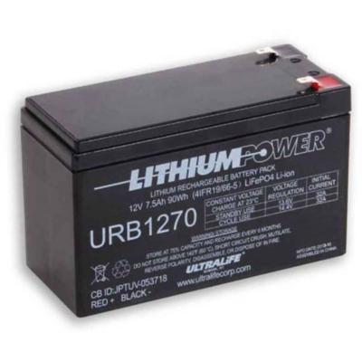 Ultralife URB1270 Speciale oplaadbare batterij LiFePo-blok Platte stekker LiFePO4 12.8 V 7500 mAh 1 stuk(s)