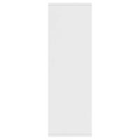 Boekenkast/dressoir 50x25x80 cm spaanplaat wit - thumbnail