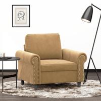 Fauteuil 60 cm fluweel bruin - thumbnail