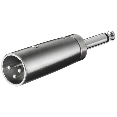 goobay XLR Adapter, AUX jack 6.35mm mono male naar XLR male