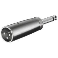 goobay XLR Adapter, AUX jack 6.35mm mono male naar XLR male - thumbnail