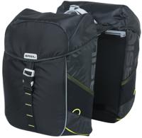 Basil tas miles mik dubbel zwart/lime - thumbnail