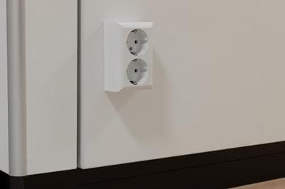 REV 0510072777 Wandcontactdoos Compleet 2-voudig Wit 1 stuk(s)