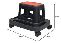 VidaXL Werkplaatskruk met berging rollend 150 kg - thumbnail