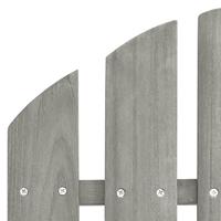 Tuinstoel Adirondack met tafel massief vurenhout grijs - thumbnail