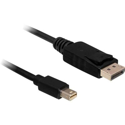 DeLOCK mini displayport > displayport adapter (zwart, 5 meter)