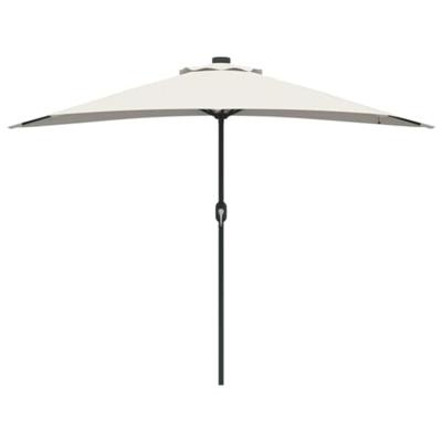 Tuinparasol Zand 294 x 150 x 224 cm Polyester en staal