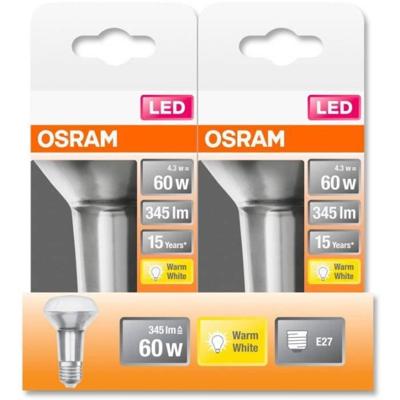 OSRAM HOMELIGHTING 4058075125988 LED-lamp Energielabel F (A - G) E27 Reflector 4.8 W = 60 W Warmwit (Ø x h) 63 mm x 98 mm 1 stuk(s) OSRAM HOMELIGHTING 4058075125988 LED-lamp Energielabel F (A - G) E27 Reflector 4.8 W = 60 W Warmwit (Ø x h) 63 mm x 98 mm 1 stuk(s)